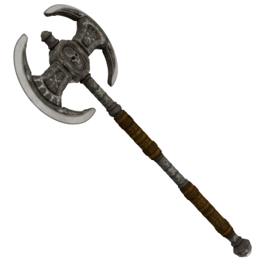 3D render Silver Greatax baltası şeffaf arkaplan