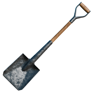 Şeffaf arkaplanı olan 3d render3d render3d küreği oluşturma aracı