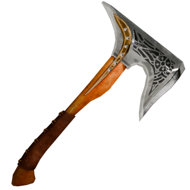 3D render Tek elli savaş baltası Şeffaf arka plan