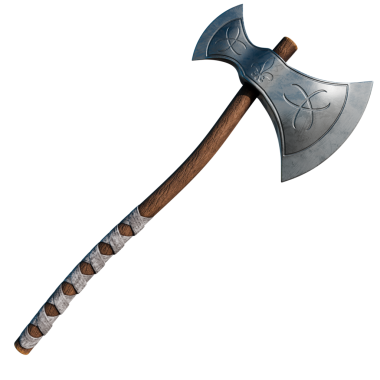 Şeffaf arkaplan ile 3d render araç baltası