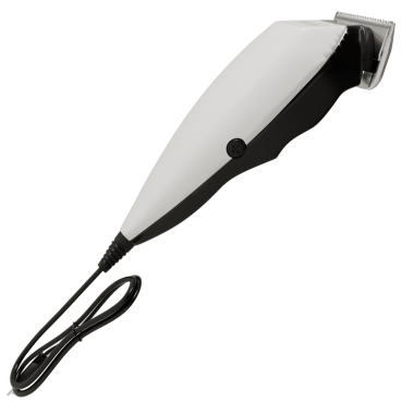 Şeffaf arkaplan ile 3D render Beyaz Saç Kırpıcı