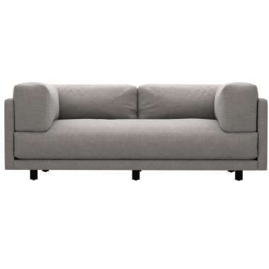 3 boyutlu gri kanepe şeffaf arka planlı ev dekoru