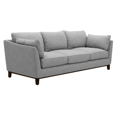 3 boyutlu gri kanepe şeffaf arka planlı ev dekoru