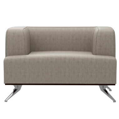 3D bej koltuğu şeffaf arka planlı ev koltuğu dekorasyonu