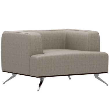 3D bej koltuğu şeffaf arka planlı ev koltuğu dekorasyonu