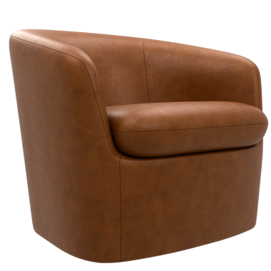 3D işlemeli kahverengi kanepe şeffaf arka planlı ev koltuğu dekorasyonu