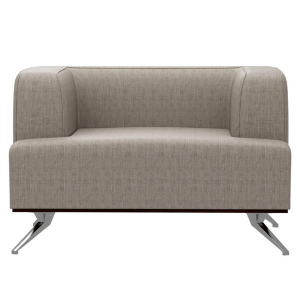 3D bej koltuğu şeffaf arka planlı ev koltuğu dekorasyonu