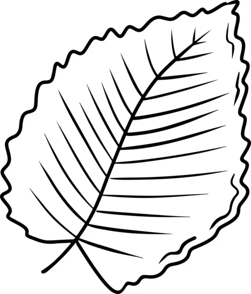 Pflaume Apfel Kirschblatt Zeichnung Schwarz Isoliert Auf Weißem Hintergrund Handgezeichnete — Stockvektor