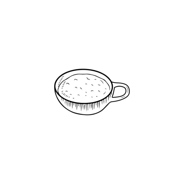 Вкусный Реалистичный Суп Каша Мюсли Смузи Йогурт Икра Овсянкой Черном — стоковый вектор