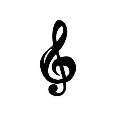 Beyaz arkaplanda siyah düğmeli anahtar var. El çizimi vektör çizimi çizimi karalama klasik sanat tarzı. Müzik oluşturma, soyut simge, logo tasarımı, siluet çizimi, şarkı yazma
