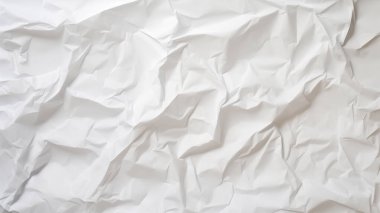 Buruşmuş kağıt. Gerçekçi beyaz buruşmuş kağıt çizimi