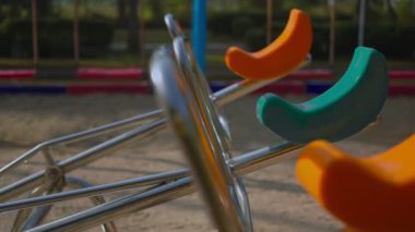 Empty children's playground at the park.