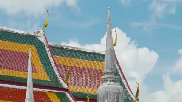 Wat Phra Mahathat Woramahawihan Templo Principal Provincia Nakhon Thammarat Sur — Vídeos de Stock