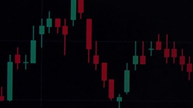 Artan Kâr ve Zarar ile Ticaret ve Borsa Grafiği. Finansal Ticaret ve Piyasa Eğilimleri Stok Videosu.