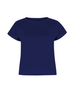 Gerçekçi hayalet manken mankeni unisex tişört önü ve arkası beyaz arka planda izole edilmiş.