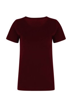 Gerçekçi hayalet manken mankeni unisex tişört önü ve arkası beyaz arka planda izole edilmiş.