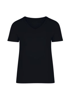 Gerçekçi hayalet manken mankeni unisex tişört önü ve arkası beyaz arka planda izole edilmiş.