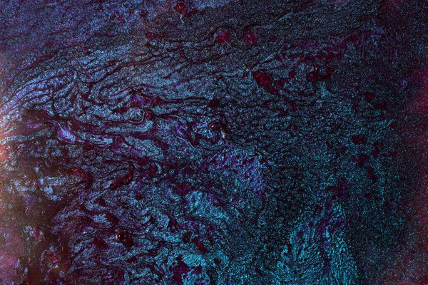 Zarif Mermer Lacivert Arka Plan Sıvı Tırnak Cilasından Yapılmış Kozmetik — Stok fotoğraf