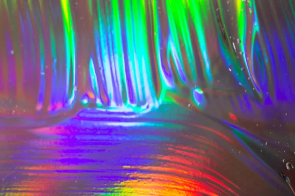 Gel Cosmétique Flou Abstrait Sur Fond Holographique Bon Comme Bannière — Photo