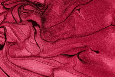 Sıvı pırıltılı arkaplan, tek renkli kırmızı renk.