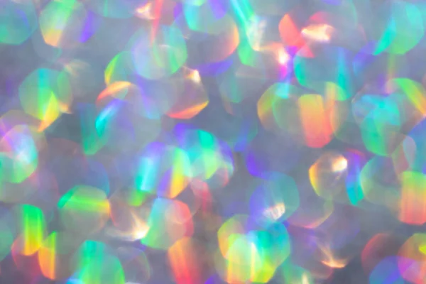 Abstract Gedefocuste Holografische Achtergrond Met Glanzende Glitter Goed Als Overlay — Stockfoto