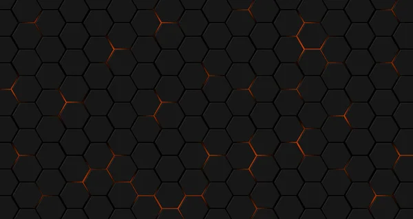 Fond Abstrait Avec Hexagones Formes Hexagonales — Photo