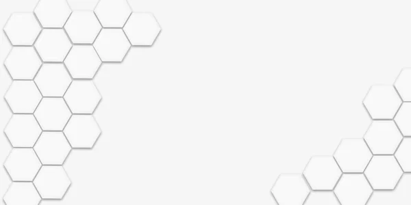 Altıgenli soyut arkaplan. 3d illüstrasyon