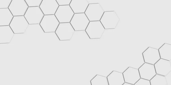 Altıgenli soyut arkaplan. 3d illüstrasyon