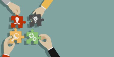 İş adamları ellerle birlikte çalışıyor.