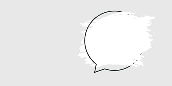 Beyaz arkaplanda gölgesi olan konuşma balonu