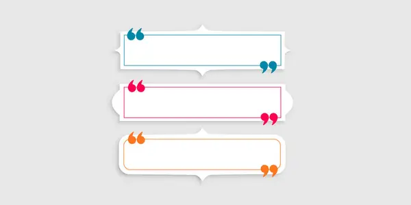 Set Papieren Stickers Met Spraakbelletjes Vectorillustratie — Stockfoto