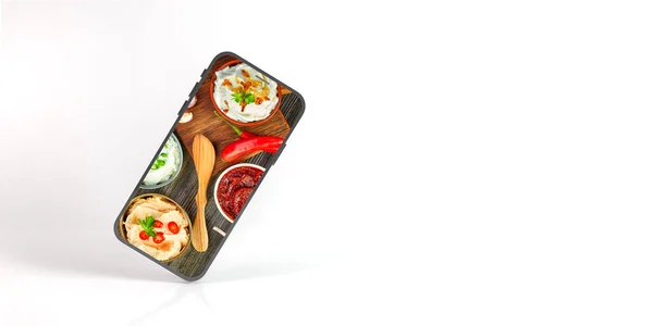 Mobil Mobil Fotokopi Arkaplanı