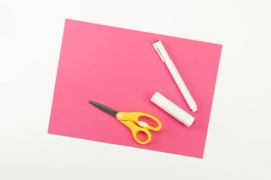 DIY and children's creativity. Easter card. Step-by-step instructions: how to make a hare from paper. Step 1. Preparation for manufacturing.