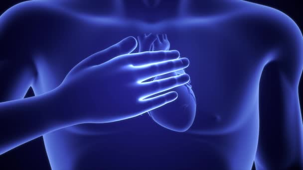 Kalp Pain Illüstrasyonu — Stok video