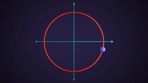 3d rendered illustration of Arrow waves circle