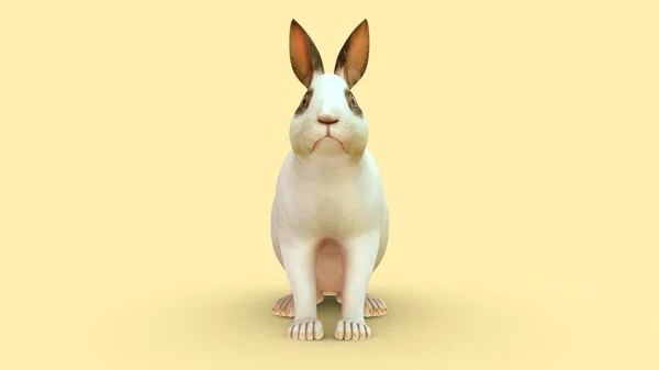 Rendered Illustration Rabbit — Stock Photo, Image