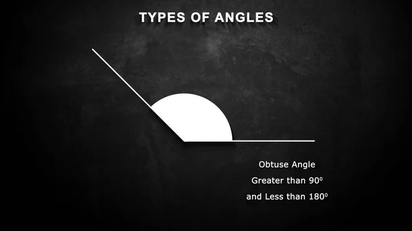Rendered Illustration Obtuse Angle — Stock Photo, Image