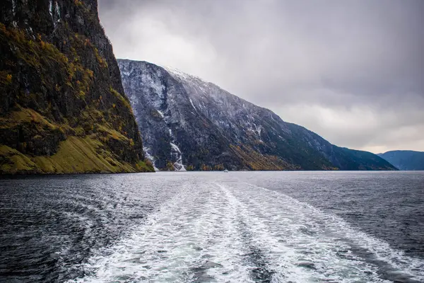 Sebuah Fjord Norway Yang Indah Norwegia Stok Foto Bebas Royalti