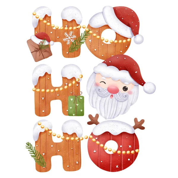 Vánoční Série Roztomilé Santa Ilustrace — Stockový vektor