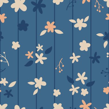 Kumaş, Duvar Kağıdı ve Daha fazlası için Güzel ve Güzel Bahar Çiçekleri Deseni