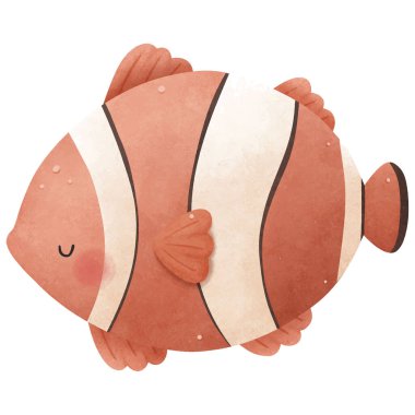 Sevimli Deniz Yaşamı Çizimi