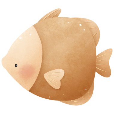 Sevimli Deniz Yaşamı Çizimi