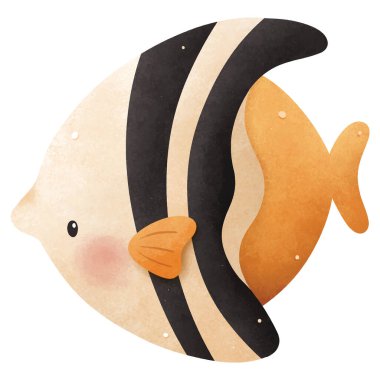 Sevimli Deniz Yaşamı Çizimi