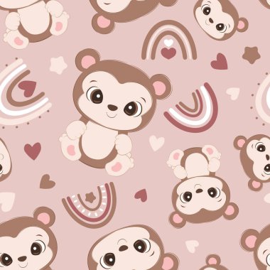 Sevimli yavru hayvanlar kusursuz desenli.