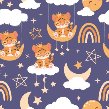 Sevimli yavru hayvanlar kusursuz desenli.