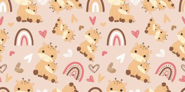 Sevimli yavru hayvanlar kusursuz desenli.