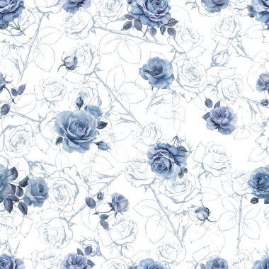 Kumaş, Duvar Kağıdı ve Daha fazlası için Güzel ve Güzel Bahar Çiçekleri Deseni