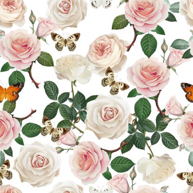 Kumaş, Duvar Kağıdı ve Daha fazlası için Güzel ve Güzel Bahar Çiçekleri Deseni