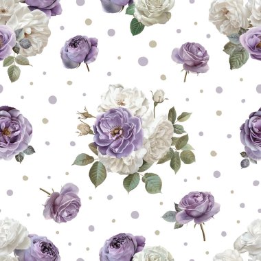 Kumaş, Duvar Kağıdı ve Daha fazlası için Güzel ve Güzel Bahar Çiçekleri Deseni