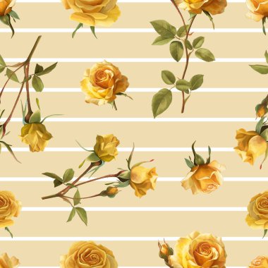 Kumaş, Duvar Kağıdı ve Daha fazlası için Güzel ve Güzel Bahar Çiçekleri Deseni